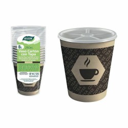 Set de Verres Algon Carton Café 8 Pièces 250 ml (36 Unités)