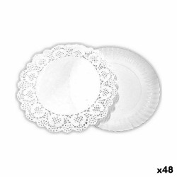 Base de gâteau Algon Blanc 16 x 16 x 1,5 cm Ronde (4 Pièces) (48 Unités)