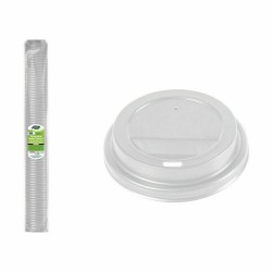 Set de tapas para vasos Algon Café 100 Piezas 200 ml (20 Unidades)