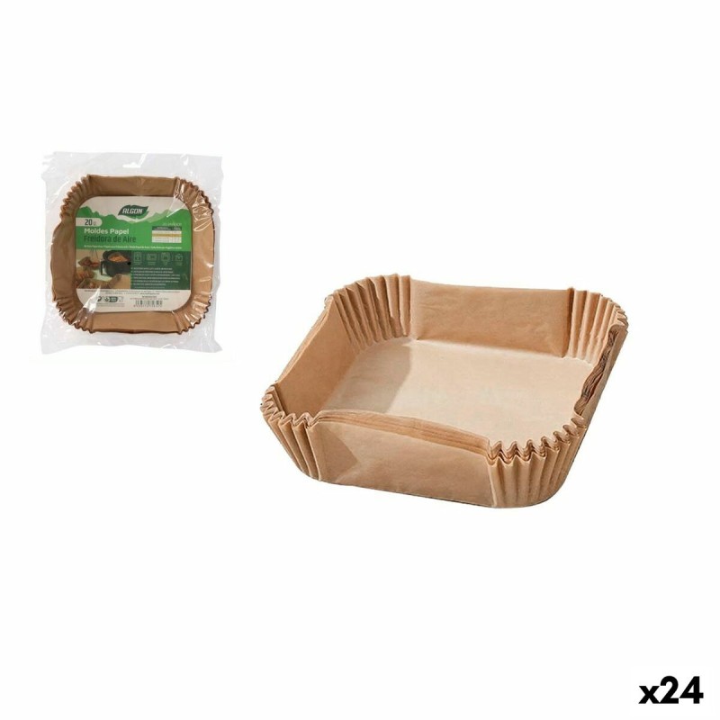 Set de plateaux alimentaires Algon Friteuse sans Huile 24 cm 20 Pièces (24 Unités)