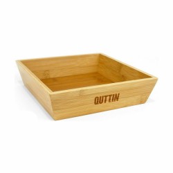 Bowl Quttin Brown Bamboo 20 x 20 x 5 cm (12 Units)