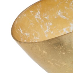 Bowl Golden Glass 38 x 20 cm