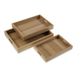 Jeux de plateaux Versa Bois MDF 30 x 5,5 x 40 cm (3 Pièces)