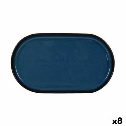 Bandeja de Aperitivos La Mediterránea Chester Azul Ovalado 30,5 x 17,5 x 2,8 cm (8 Unidades)