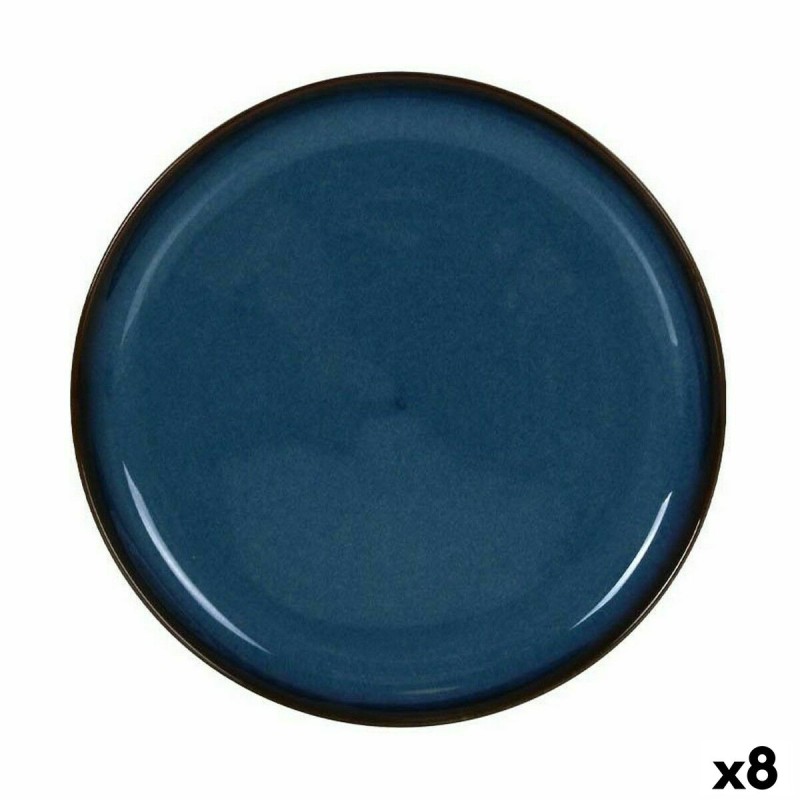 Plateau apéritif La Mediterránea Chester Bleu Ronde 24,3 x 2,5 cm (8 Unités)