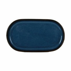 Snack tray La Mediterránea Chester Blue Oval 20 x 11 x 1,5 cm (18 Units)