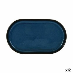 Snack tray La Mediterránea Chester Blue Oval 25,3 x 13,5 x 2,6 cm (12 Units)