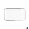 Plateau apéritif Quid Gastro Blanc Céramique 31 x 18 cm (6 Unités)