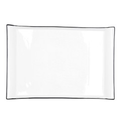 Plateau apéritif Quid Gastro Blanc Céramique 36 x 25 cm (6 Unités)