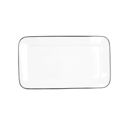 Plateau apéritif Quid Gastro Blanc Céramique 31 x 18 cm (6 Unités)