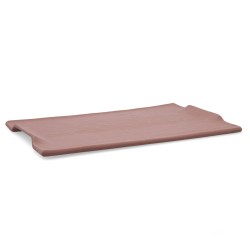 Snack tray Quid Mineral Gres Terracotta Ceramic 35 x 23 cm (6 Units)