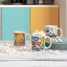 Tasse Quid Hello Bandes dessinées Multicouleur Céramique 330 ml (12 Unités)