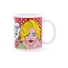 Cup Quid Pin Up Comics Multicolour Ceramic 330 ml (12 Units)