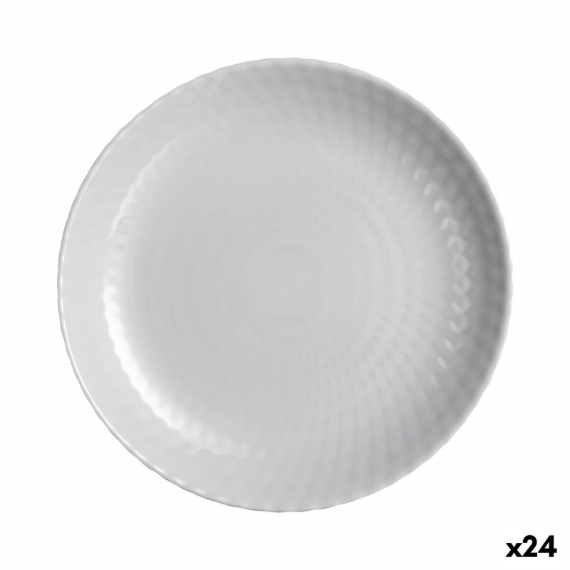 Assiette à dessert Luminarc Pampille Granit Gris verre 19 cm (24 Unités)