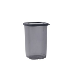 Tin Quid City With lid 1,2 L Grey Plastic (12 Units)