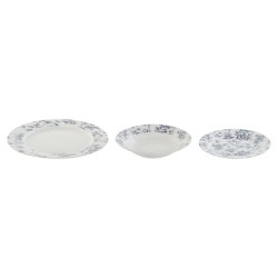 Plato Llano Quid Select Basic Blanco Plástico 25 cm (24 Unidades)