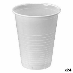 Lot de verres réutilisables Algon Blanc 25 Pièces 200 ml (24 Unités)