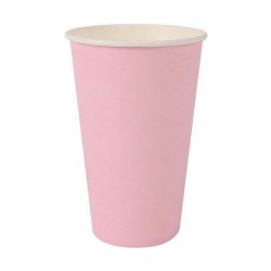 Set de Vasos Algon Desechables Cartón Rosa 10 Piezas 330 ml (20 Unidades)