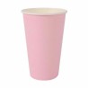 Set of glasses Algon Disposable Cardboard Pink 10 Pieces 330 ml (20 Units)