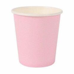 Set de Vasos Algon Desechables Cartón Rosa 20 Piezas 120 ml (24 Unidades)