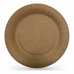 Service de vaisselle Algon Produits à usage unique papier kraft 12 Pièces 18 cm (24 Unités)