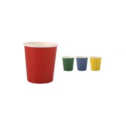 Set de Vasos Algon Desechables Cartón Multicolor 20 Piezas 120 ml (24 Unidades)