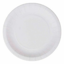 Set de Platos Algon Desechables Cartón Blanco 25 Piezas 20 cm (36 Unidades)