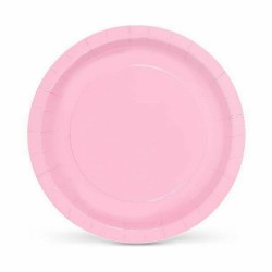 Plate set Algon Disposable Cardboard 20 cm Pink 10 Pieces (36 Units)