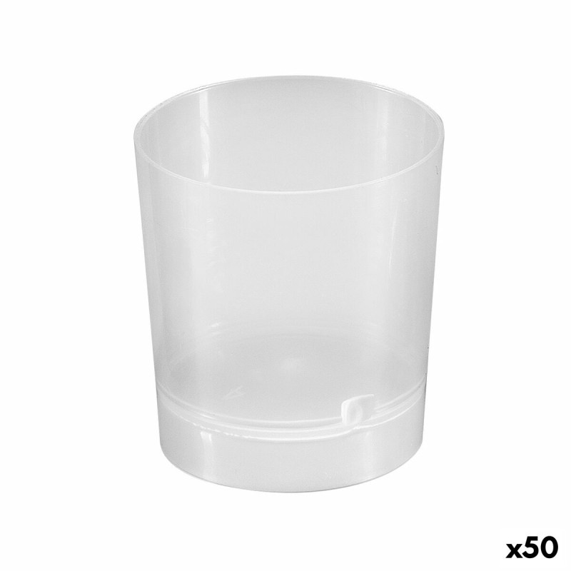 Ensemble de Verres à Liqueur Algon Réutilisable Transparent 10 Pièces 35 ml (50 Unités)