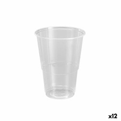 Set de vasos reutilizables Algon Plástico Transparente 50 Piezas 330 ml (12 Unidades)