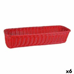 Bandeja Viejo Valle Polipropileno Rojo 53 x 16,2 x 10 cm (6 Unidades)