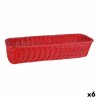 Bandeja Viejo Valle Polipropileno Rojo 53 x 16,2 x 10 cm (6 Unidades)