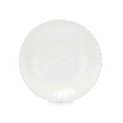 Assiette creuse Blanc verre 21,5 x 3 x 21,5 cm (24 Unités)