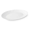 Serving Platter White Glass 34 x 2,5 x 25 cm (18 Units)