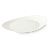 Flat Plate White Glass 30,5 x 3 x 26 cm (18 Units)