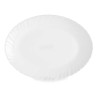 Serving Platter White Glass 30,5 x 2,5 x 23,5 cm (24 Units)