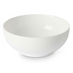 Bowl White Opaline glass 18 x 7 x 18 cm (24 Units)