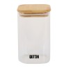 Recipiente Conservador de Alimentos Quttin Bambú Vidrio de Borosilicato 720 ml (12 Unidades)