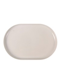 Snack tray La Mediterránea Ivory Oval 30 x 20 x 2,5 cm (12 Units)