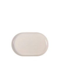 Snack tray La Mediterránea Ivory Oval 20 x 13 x 2 cm (24 Units)