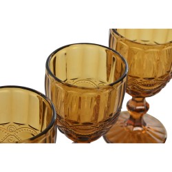 Set de Verres Home ESPRIT Ambre Verre 240 ml (6 Unités)