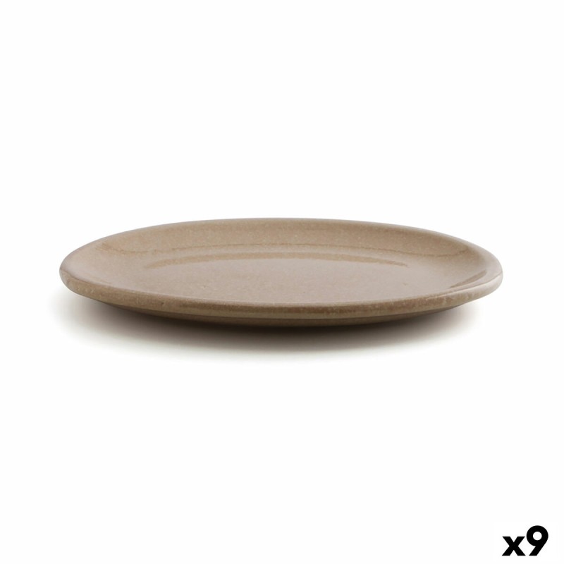 Plat à Gratin Anaflor Vulcano Beige Céramique 33 x 25 cm (9 Unités)