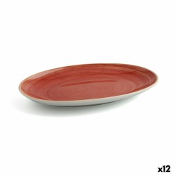 Bandeja de Aperitivos Ariane Terra Rojo Cerámica Ø 26 cm (12 Unidades)