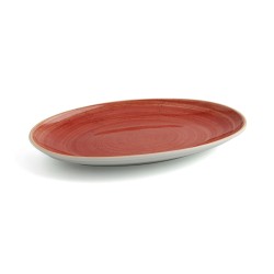 Snack tray Ariane Terra Red Ceramic Ø 26 cm (12 Units)