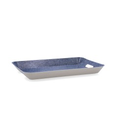 Bandeja de desayuno Quid Habitat Azul Plástico 33 x 23 x 4 cm Con asas Denim (12 Unidades)