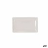 Plateau apéritif La Mediterránea Blanc 25 x 15 x 2 cm (12 Unités)