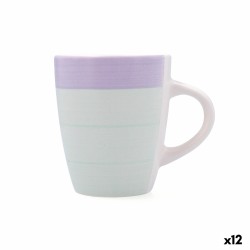 Tasse Quid Kaleido Vert Violet Céramique 330 ml (12 Unités)