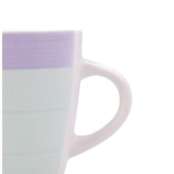 Cup Quid Kaleido Green Purple Ceramic 330 ml (12 Units)