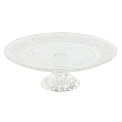 Snack tray Home ESPRIT Transparent Crystal 23 x 23 x 8 cm