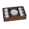 Juego de 6 Tazas de Café Alexandra House Living Porcelana 90 ml